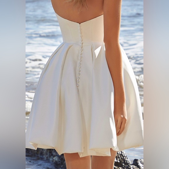 Mori Lee Style 12602 Lesley Wedding Dress NWT Size 16 - Picture 5 of 6